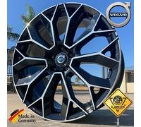 KIT CERCHI LEGA LEIPZIG DARK 9,5x22 5x108 COMPATIBILI PER VOLVO XC60 XC90 V90