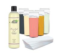 Kit Ceretta 6 Ricariche Rullo + 100 strisce + 1 Prodotto post depilazione