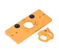 Kit Cerniera a Scomparsa da 35 MM, con Asta Fissa e Localizzatore, Posizione Accurata Del Foro, Kit Localizzatore di Foratura per La Lavorazione Del Legno per Mobili, Serratura per Porte(Giallo)