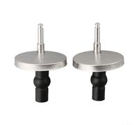 Kit cerniera bullone vite di montaggio per copriwater, adatto per sedili di diametro 47 mm e 55 mm, design montato sulla parte superiore con componenti in acciaio e gomma (5,5 cm)