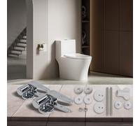 Kit Cerniera di Ricambio Premium per Base WC Cromata Chiusura Liscia e Silenzios