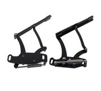Kit cerniera per cofano in alluminio billet, coppia lato sinistro e destro compatibile con Camaro e Firebird 1967 1968 1969(Black)