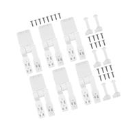 Kit Cerniera Sedile Water Bulloni e Dadi Plastici | ABS e Ferro, Set Completo Viti, Cappucci e Cerniere, per Bagno Domestico e Ricambio