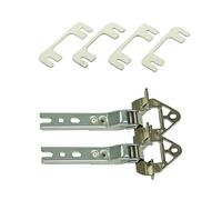 Kit Cerniere Frigo 2 Cerniere 4 Piastre brandt - Whirlpool - Miele Bosch Smeg [EEK: RICAMBIO NO ORIGINALE]