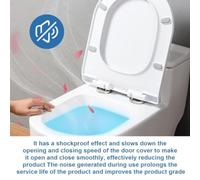 Kit Cerniere Sedile WC Soft Close Cerniere Metallo Plastica ABS per Uso Bagno