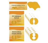 Kit Cerotti Anti-Rughe Viso 3 in 1, Cerotti Effetto Lifting per Solchi Naso-Labiali, Facial Mask, Contorno Occhi e Fronte, Idratazione Intensa con Ingredienti Naturali, Trattamento Antietà Viso