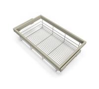 Kit Cestello in Filo Metallico e Telaio 800 mm in Alluminio e Plastica Emuca