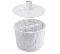 Kit cestello skimmer e piastra aspirante compatibile con Hayward Spx1082ca e Pentair Admiral S15 S20 modelli per filtraggio efficiente dei detriti, set bianco blu (bianco)