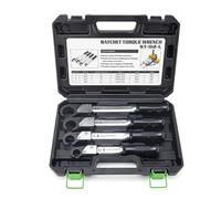 Kit Chiave Dinamometrica A Cricchetto Per Tubi In Rame Da 1/4", 3/8", 1/2" E 5/8", Chiave Dinamometrica A Forchetta Regolabile Da 18-75 Nm Per Assistenza Hvac, Strumento Di Riparazione
