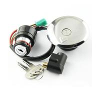 Kit Chiave Serratura Sella Tappo Serbatoio Carburante Interruttore Di Accensione Moto Per Suzuki GN125 GN 125 1982 1983 1984-2001 Tappo serbatoio carburante