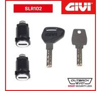 KIT CHIAVI / 2 SERRATURE SECURITY LOCK SLR102 [GIVI] TREKKER OUTBACK EVO SMART