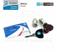 KIT CHIAVI CILINDRETTI ORIGINALE PIAGGIO BEVERLY 400 2006-2007 M34300