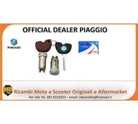 KIT CHIAVI CILINDRETTI PIAGGIO LIBERTY 200 2006 2007 2008 ORIGINALE 576825