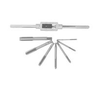 Kit Chiavi Giramaschi per Filettatura M4-, Argento | Strumento di Maschiatura Manuale, Ferro e Acciaio, Manutenzione e Riparazione, Facile da Operare