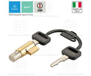 KIT CHIAVI SERRATURA BLOCCASTERZO ZADI 4mm VESPA 125 PRIMAVERA 1967-1983 VMA2T