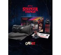 Kit chill Netflix Stranger Things: statuetta, plaid, adesivi, borraccia inox