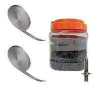 Kit Chiodo In Acciaio 600pz + 2 Bandelle 10mt KIT CHIODI+BANDELLA