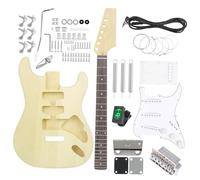 Kit Chitarra Elettrica Fai Da Te Da 39 Pollici 6 Corde Tastiera A 22 Tasti Manico In Tiglio Corpo Con Cavo Di Collegamento