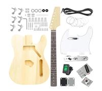 Kit Chitarra Elettrica Fai Da Te Per LT 6 Corde 22 Tasti Tastiera In Tiglio Corpo Chitarra Guitarra Con Cavo Di Collegamento
