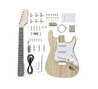 Kit Chitarra Elettrica Fai-da-te ST Paulownia Corpo Manico In Acero 6 Corde SSS Pickup Per Principianti E Professionisti
