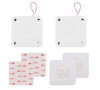 Kit chiudiporta automatico - 2 pz multifunzione sensore chiudiporta con gancio autoadesivo e coulisse in acciaio, facile installazione senza trapano per cancelli e porte