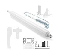 Kit chiudiporta for porte pesanti, set di serrature a pulsante e schermo(White)