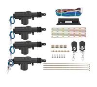 Kit Chiusura Centralizzata 4 Porte Universale 12V con 2 Telecomandi | per auto, attuatori in metallo, installazione universale, frequenza 433MHz, kit serrature porte compatibile, portata