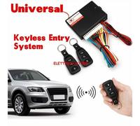 KIT CHIUSURA CENTRALIZZATA CENTRALINA UNIVERSALE PORTA AUTO + 2 TELECOMANDI