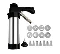 Kit Churro Maker - Macchina cava multifunzionale in acciaio PP, dispenser di pasta igienico e robusto | di plastificazione riutilizzabile per dolci coll