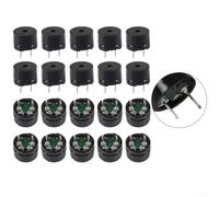 Kit cicalino piezoelettrico passivo 12mm x 8.5mm 2048Hz Frequenza di risonanza 5-12V Tensione di funzionamento 42Ω Resistenza della bobina per elettrodomestici e Indust