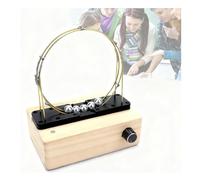 Kit ciclotrone elettromagnetico fai-da-te, modello di macchina a moto perpetuo con bobina a movimento circolare con sfera di ferro, set didattico for esperimenti di fisica STEM(Black)