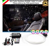 KIT CIELO STELLATO LED PER CHEVROLET SPARK 500 FIBRE OTTICHE 2 MT MULTICOLOR
