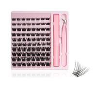Kit Ciglia Finte Ciuffetti, 120 Pezzi Lash Extension Naturali, e Seal Kit Extension Ciglia Fai Da Te, Utilizzato per Espandere le Ciglia, 8-16mm Mix