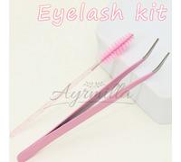 Kit ciglie colorate multicolore rosa AYRMILLA con 1 pennello per mascara e 1 pinzette, è il kit completo e conveniente per la raccolta di ciglie arricciaciglia ABS,Poliammide