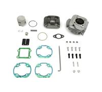 Athena P400485100090 Gruppo Termico Big Bore con Testata Ø 47,6 mm, Spinotto 12 mm, Pistone con Testa Piatta Compatibile con MBK Booster New 21