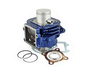 Kit cilindro Carenzi Sport ghisa 50cc per Yamaha BWS 50 NG. uncoated | Alesaggio Ø 40 mm, raffreddato ad aria, testa cilindro serie compatibile, pistone con fasce per Minarelli orizzontale