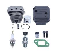 Kit cilindro di scarico con alesaggio maggiorato da 47 mm, adatto for motosega 357XP, 359, 357 XP, parti con cuscinetto superiore rivestito in Nikasil