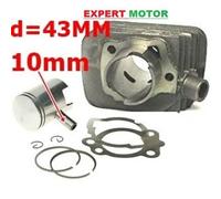 KIT CILINDRO E PISTONE PIAGGIO CIAO SI GRILLO BOSS BOXER 65 CC D : 43 MM SP. 10