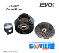 KIT Cilindro EVOK IRON BOOST D.58 135cc Vespa 50 Special 125 ET3 PK HP