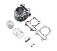 Kit Cilindro Kit di Ricostruzione del Cilindro del Motore GY6 150cc A 4 Tempi da 57,4 Mm, Kit di Alesaggio Maggiorato per Ciclomotore Tao Tao, Go-Kart, E Scooter. Kit pistone Cilindro