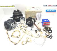 KIT CILINDRO PARMAKIT PISTONE 75cc ALBERO MOTORE+CUSCINETTI SKF APE 50 CONO 20
