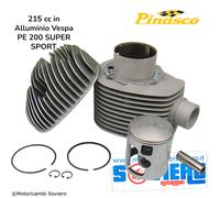 Kit Cilindro PINASCO 215 cc in Alluminio Vespa PE 200 SUPER SPORT