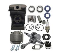 Kit cilindro pistone albero motore coppa motore adatto for motosega MS170 MS180 017 018 MS 180 170 Collettore da 38 mm