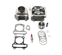 Kit cilindro pistone motore Kit Cilindro Da Corsa Big Bore Da 52 Mm E Gruppo Testata Per SYM Symply 50 Orbit 1 Fiddle 2 50 Cc 4T