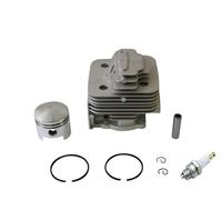Kit Cilindro Pistone per Decespugliatore Tagliaerba 43cc-58cc Hyundai Valex Alpina ecc + componenti per il montaggio + candela