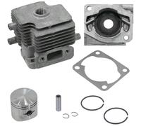 Kit cilindro pistone segmenti motore tagliasiepe SLP600A Ø 34mm KASEI 1E34FL-E-6