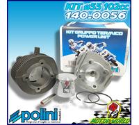 KIT CILINDRO POLINI MODIFICA MOTORE 102 CC DM 55 CUFFIA BASSA VESPA 50 PK S XL