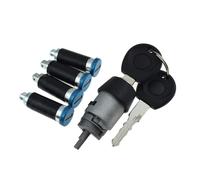 Kit Cilindro Serratura Porta con Interruttore di accensione e Chiavi Compatibile con VW Transporter T4 MK IV 1990-2003 701837205 Cilindro Serratura accensione (004)