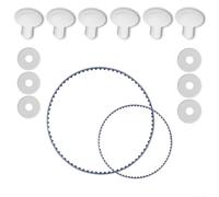 Kit cinghia di ricambio per pulitori BlackMax 360 & 380 - Include cinghie in poliuretano piccole e grandi con 6 viti in plastica per ruote (modello 9-100-1017)