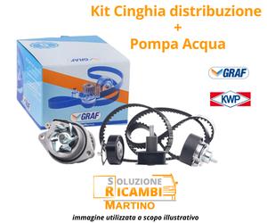 Kit Cinghia Distribuzione con Pompa Acqua Graf-KWP Audi A3/A5/ VW Amarok/Caddy